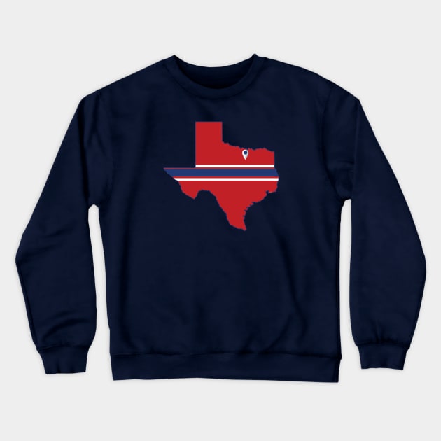 Texas Baseball Crewneck Sweatshirt by doctorheadly